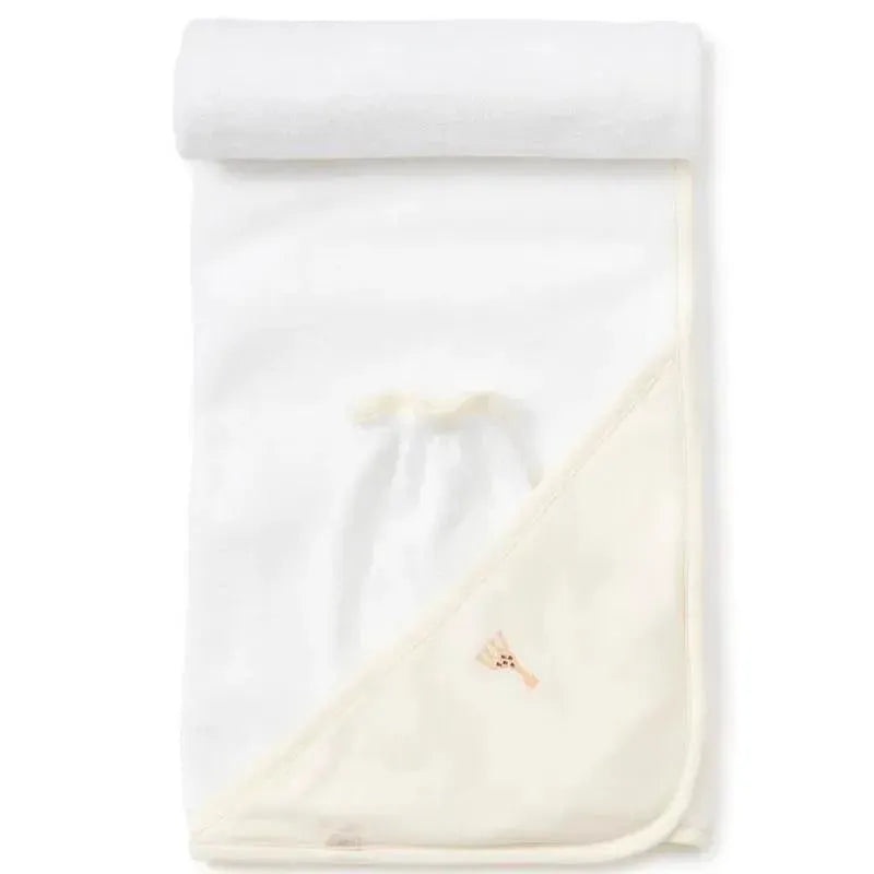 Kissy Kissy – Sophie La Girafe Hooded Towel & Mitt Set, Ecru