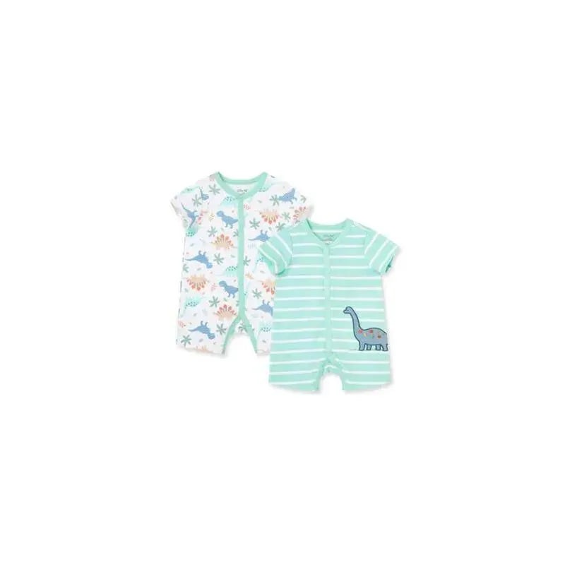 Little Me – 2Pk Baby Boy Dinos Rompers