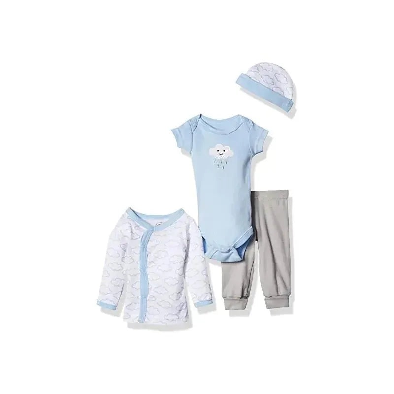 Luvable Friends – 4Pk Baby Boy Cotton Preemie Layette Set