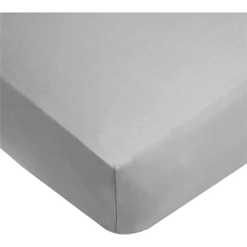 American Baby – 100% Natural Organic Cotton Jersey Knit Fitted Crib Sheet, Grey