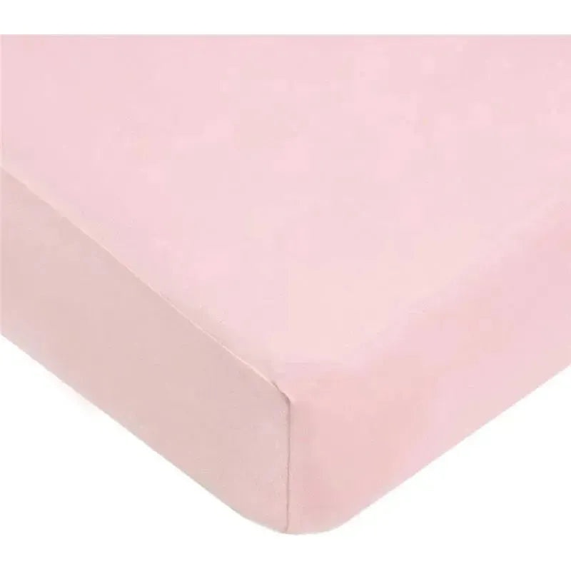 American Baby – 100% Natural Organic Cotton Jersey Knit Fitted Crib Sheet, Pink