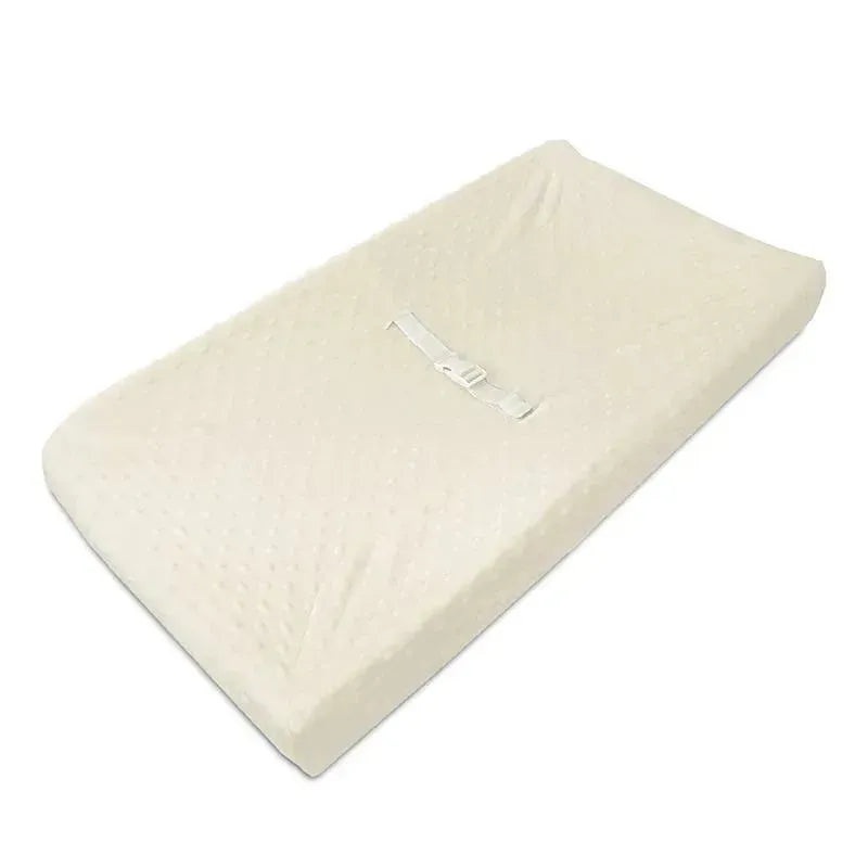 American Baby – Heavenly Soft Minky Dot Fitted Contoured Changing Pad Cover, Ecru