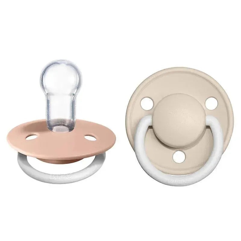 BIBS – 2Pk De Lux Blush Night/Vanilla Night Premium Pacifier, One Size