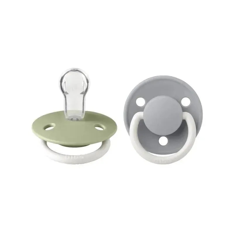 Bibs – 2Pk De Lux Sage/Cloud Night Silicone Pacifier, One Size