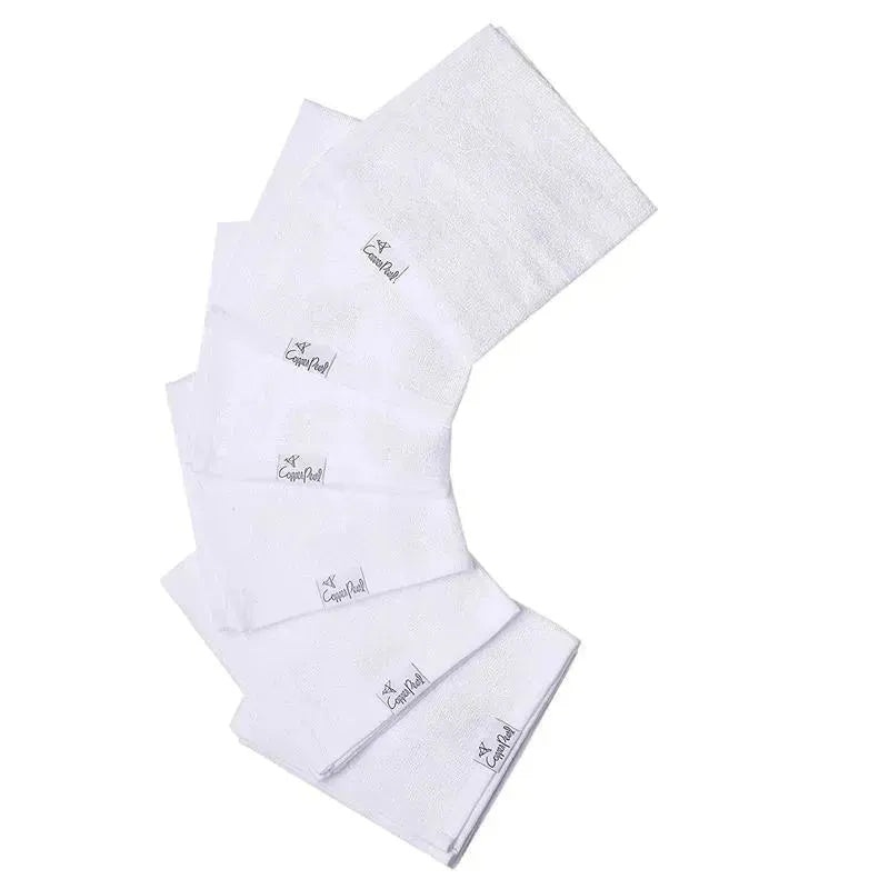 Copper Pearl – 6Pk Baby Bath Washcloths, White