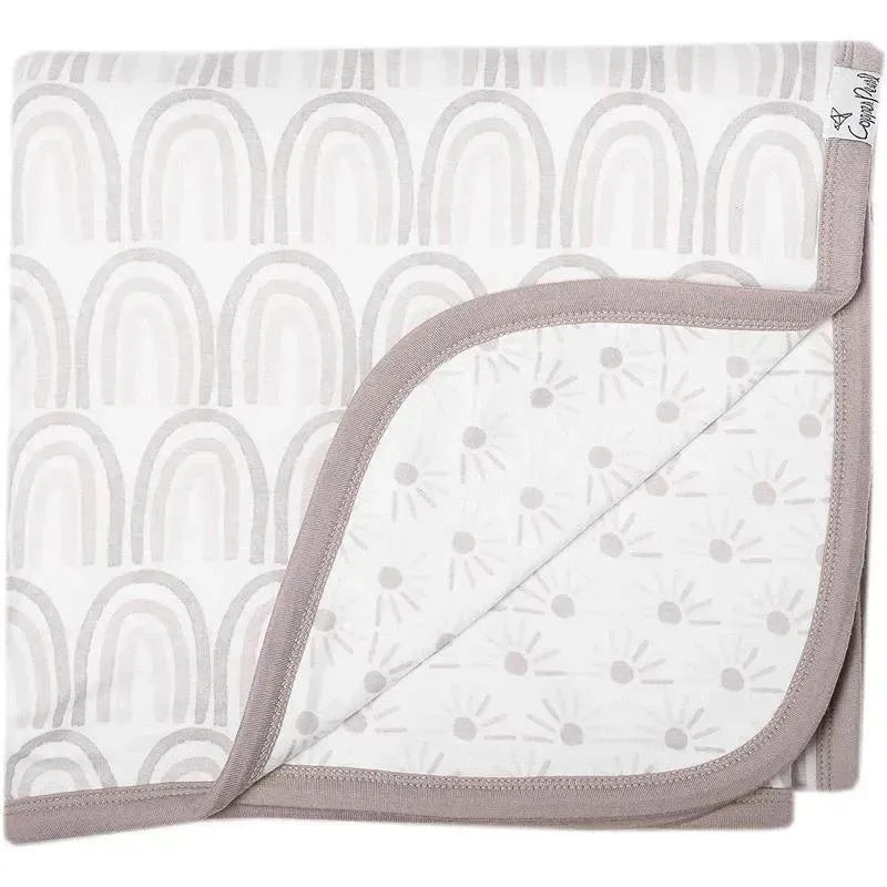 Copper Pearl – Bliss Knit Baby 3 Layer Stretchy Quilt Blanket