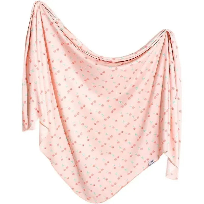 Copper Pearl – Cheery Knit Baby Swaddle Receiving Blanket