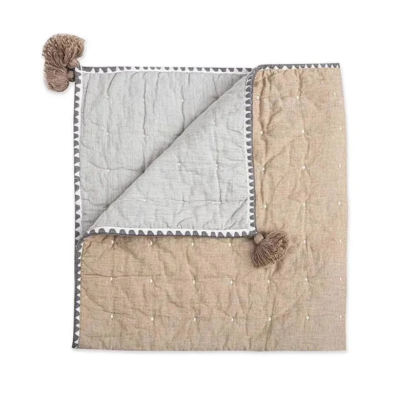 Crane – Baby Blanket Soft Cotton Quilted, Copper