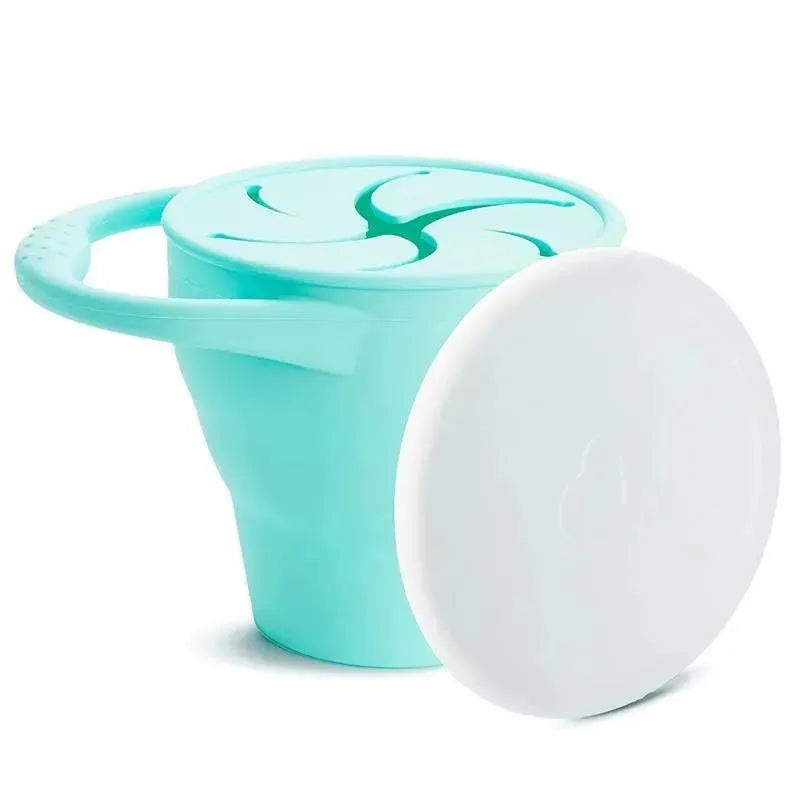 Munchkin – Cest Silicone! Collapsible Snack Catcher with Lid, Mint