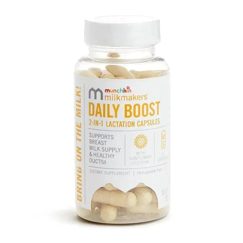 Munchkin – Milkmakers Daily Boost 2-in-1 Lactation Supplements for Breastfeeding