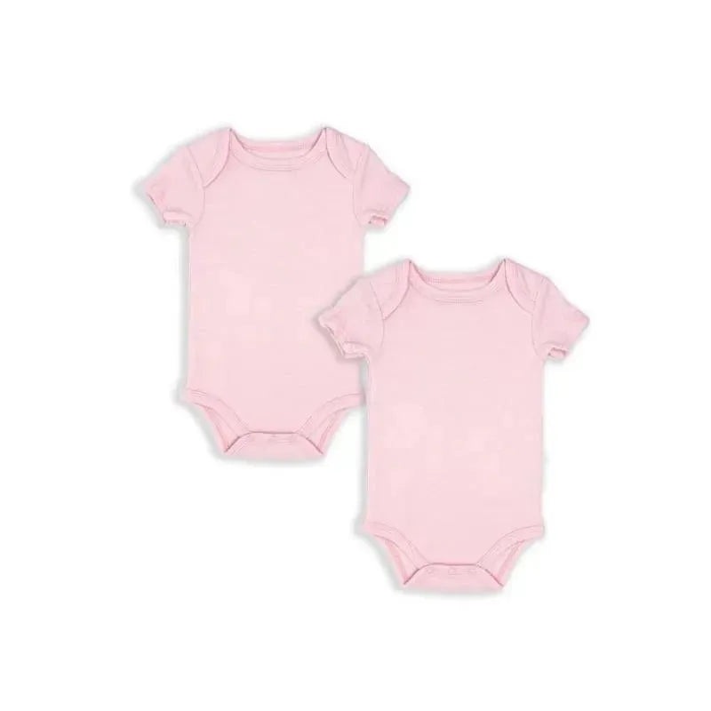 Rose Textiles – 2Pk Baby Girl Solid Bodysuit, Pink