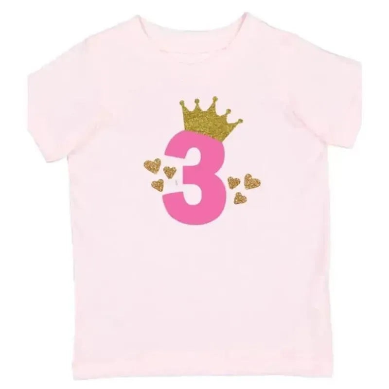 Sweet Wink – 3Rd Birthday Girl Princess Short Sleeve Shirt