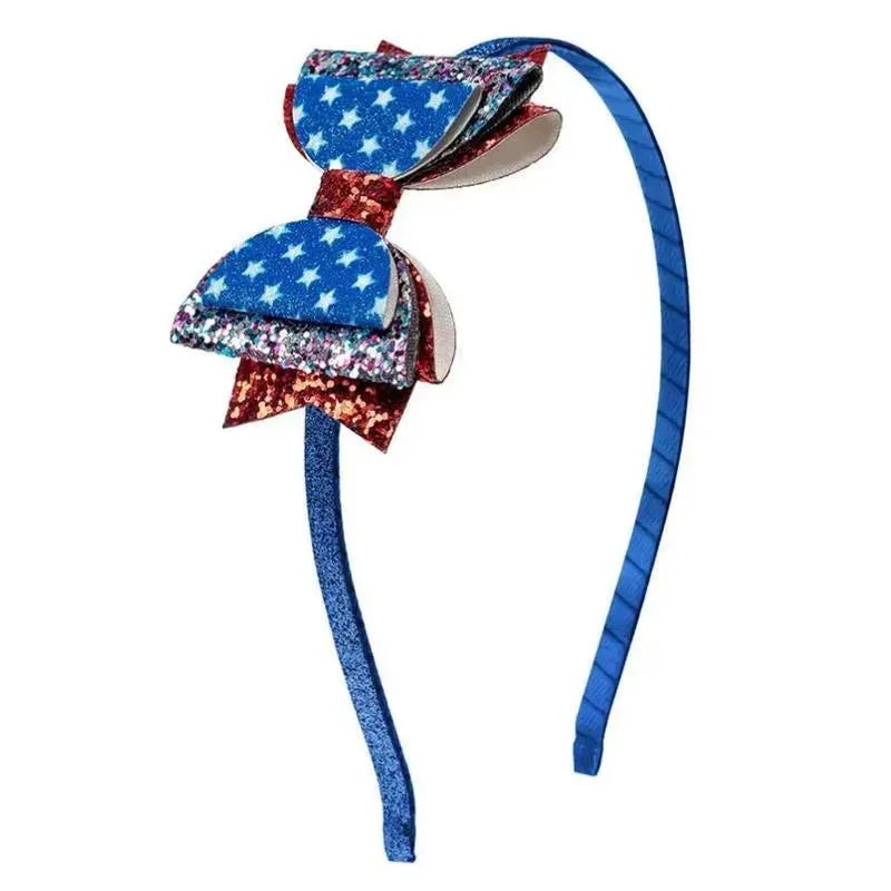Sweet Wink – 4Th Of July Kids Flag Bow Headband