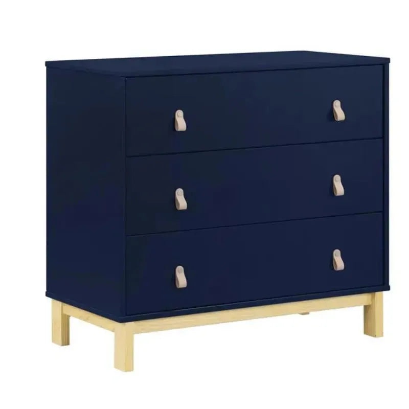 Delta Children – BabyGap Legacy 3 Drawer Dresser with Leather Pulls, Navy/Natural