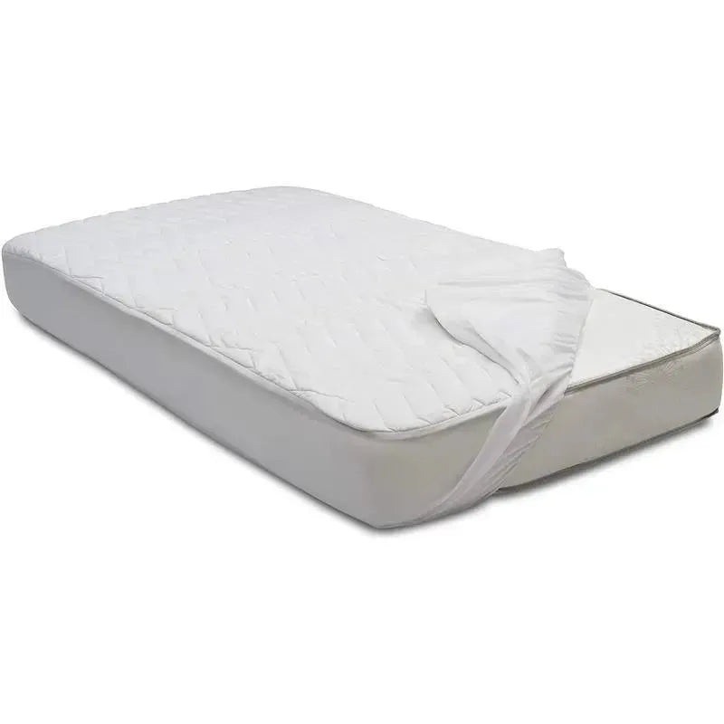 Delta Children – Beautyrest Fitted Baby Crib Mattress Pad Cover, White