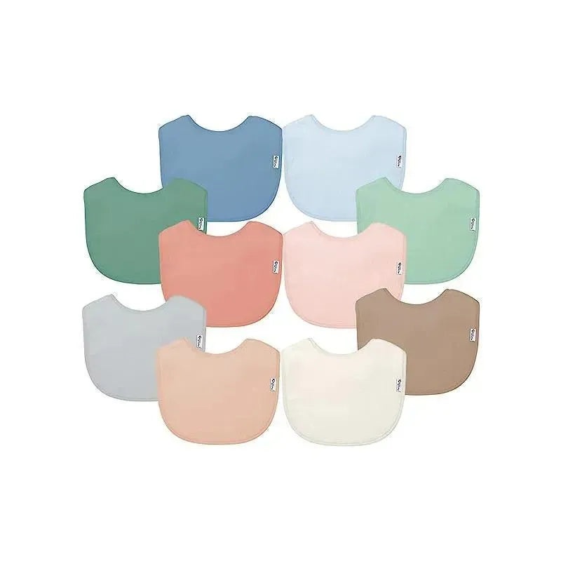 Green Sprouts – 10Pk Unisex Baby Stay-Dry Infant Bibs, Blueberry