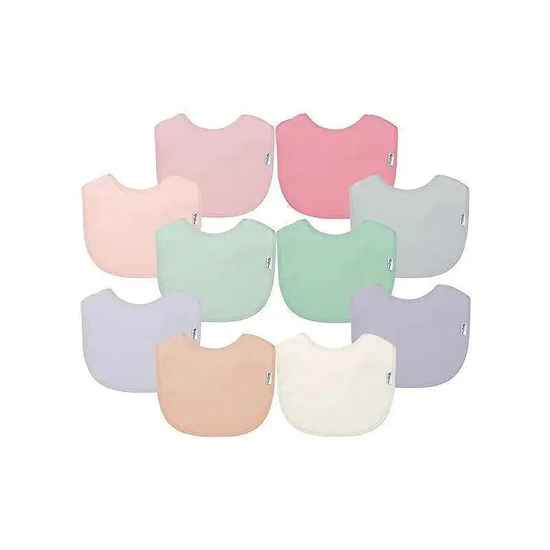 Green Sprouts – 10Pk Unisex Baby Stay-Dry Infant Bibs, Rose