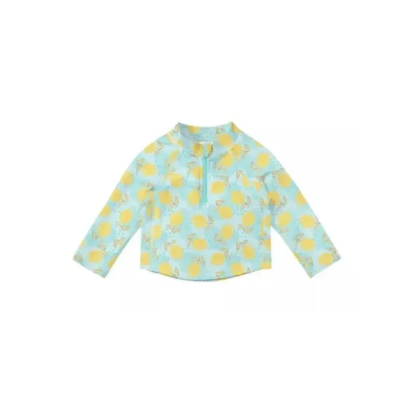 Green Sprouts – Baby Long Sleeve Zip Rashguard Shirt, Lemons