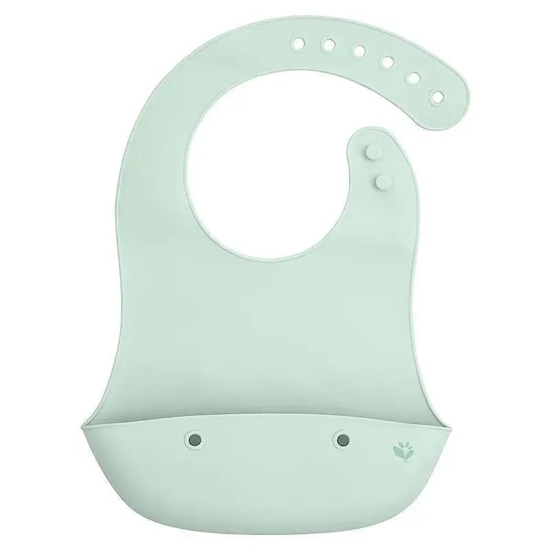 Green Sprouts – Baby Silicone Scoop Bib, Light Sage
