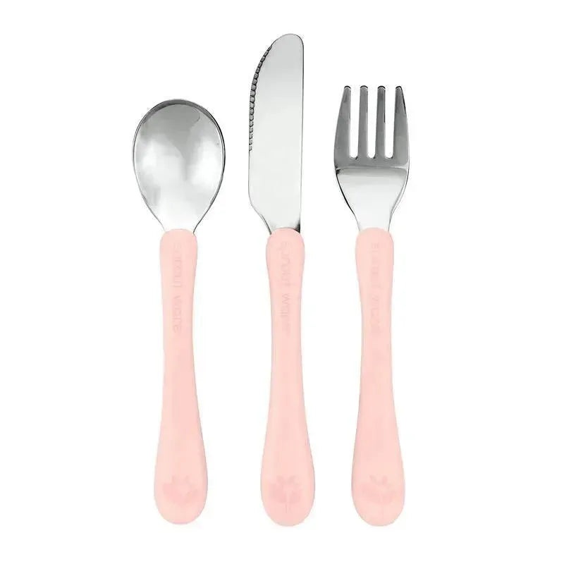 Green Sprouts – Stainless Steel & Sprout Ware Kids Cutlery, Light Grapefruit