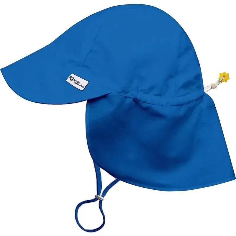 Green Sprouts – Upf50+ Baby Eco Flap Hat, Cobalt