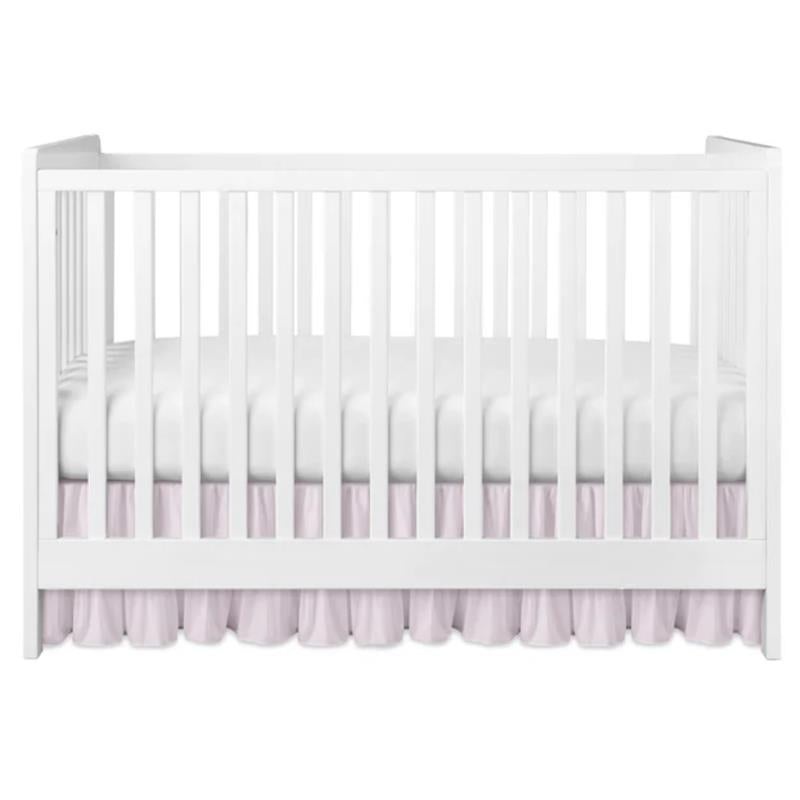 Jlika – Ruffled Crib Skirt For Baby Bed, Pink
