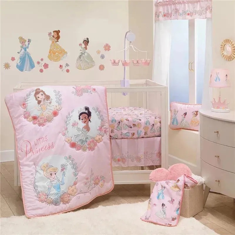 Lambs & Ivy – 3Pk Disney Princesses Nursery Baby Crib Bedding Set