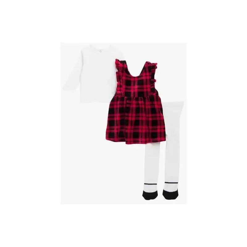 Little Me – Scottie Jumper Set, Plaid
