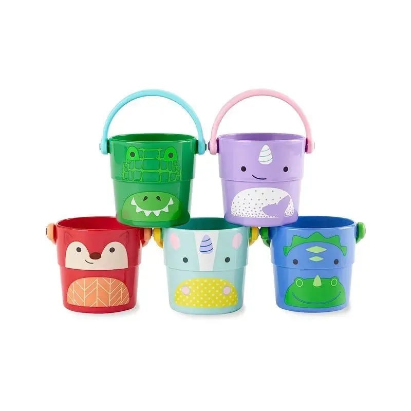 Skip Hop – Baby Bath Zoo Stack & Pour Buckets Toy