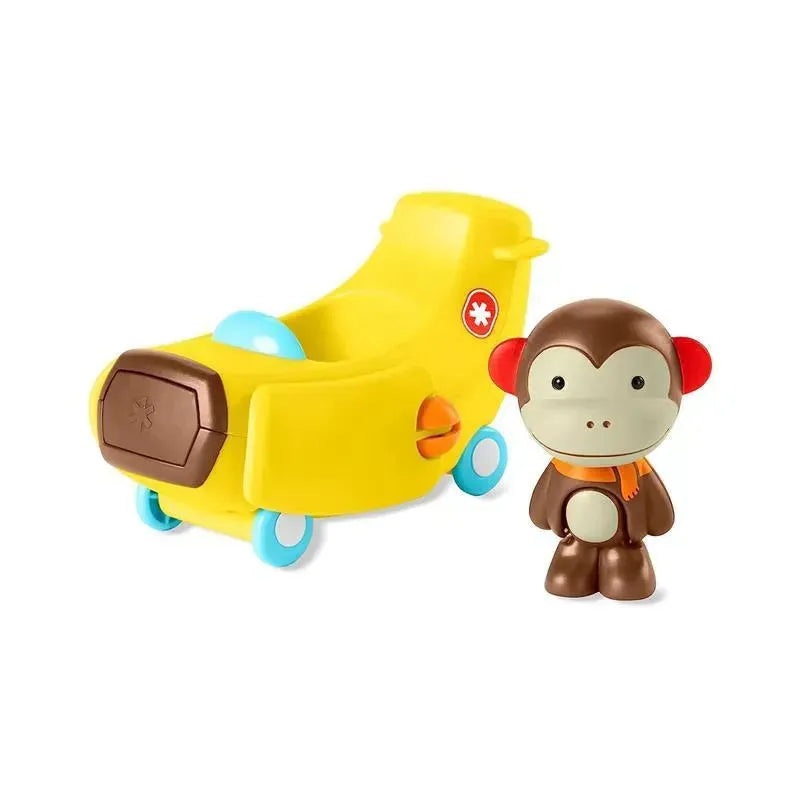 Skip Hop – Car Plane Toy with Monkey Figurine, Zoo Crew