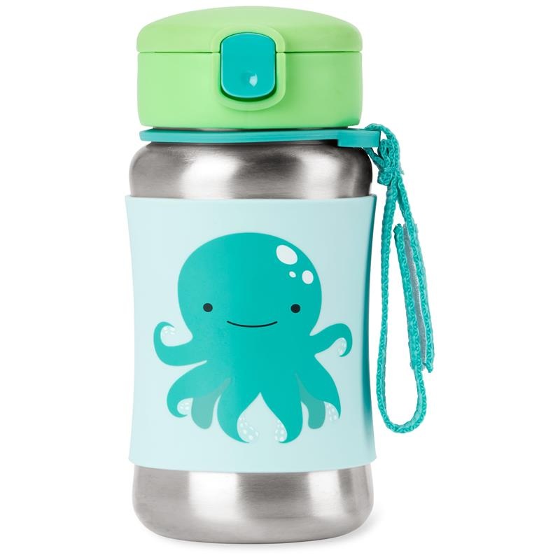 Skip Hop – Zoo Stainless Steel Straw Bottle Octopus