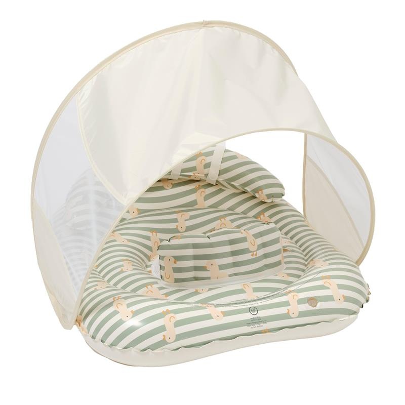 Sunnylife – Interactive Baby Float Duck Sage Stripe