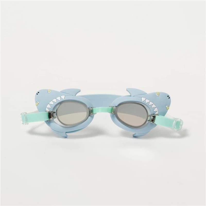 Sunnylife – Salty The Shark Mini Swim Goggles Aqua