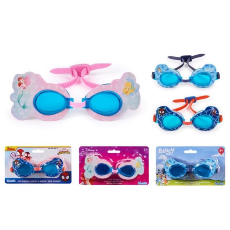 Swimways – Swim Goggle Assortment (Ariel, Spidey, Chase, Minnie, Bluey)