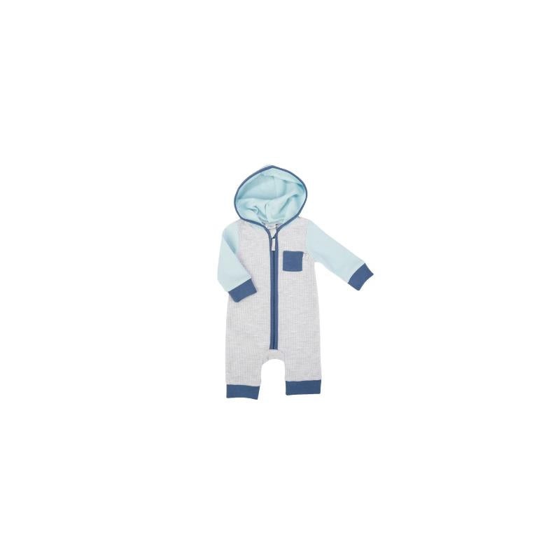 Attitude Baby – Color Block Hooded Jumpsuit (3/6M)
