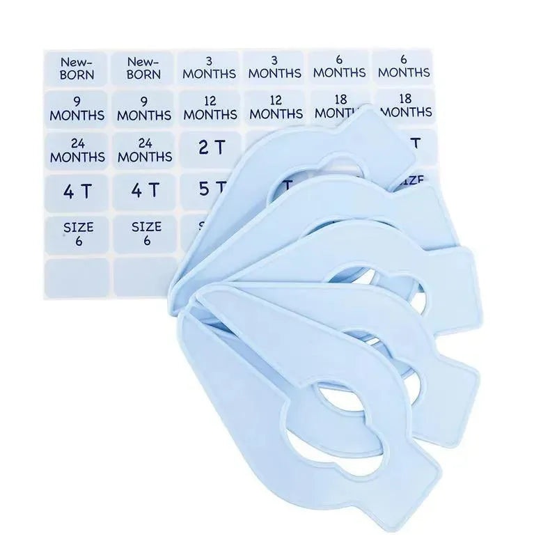Baby Buddy – 5Pk Size-It Closet Organizers, Blue