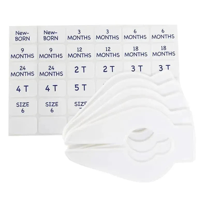 Baby Buddy – 5Pk Size-It Closet Organizers, White