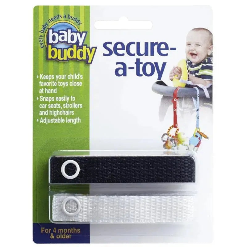 Baby Buddy – Secure A Toy Tether, Black/White
