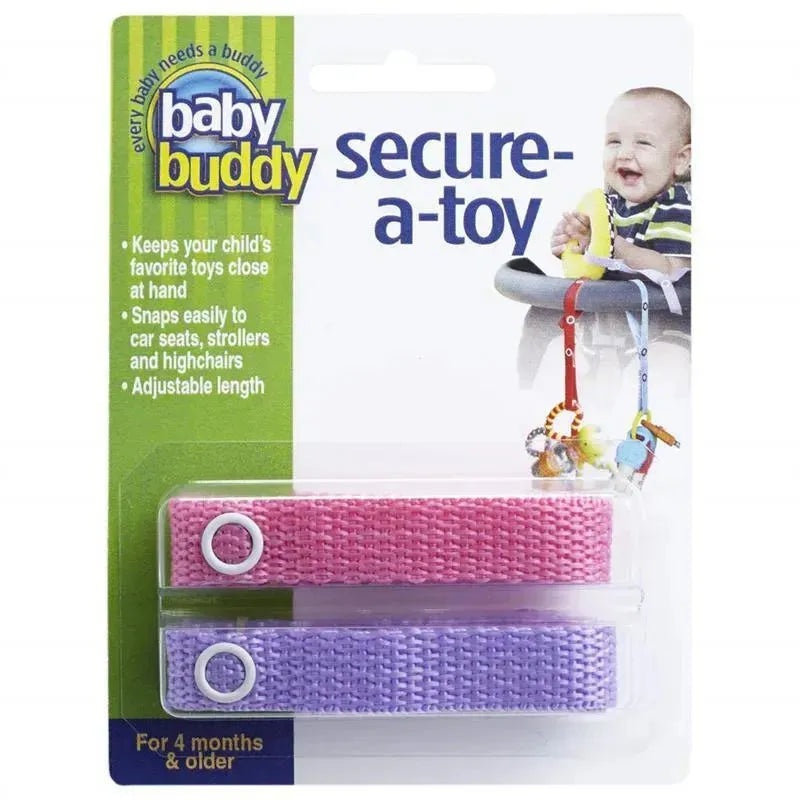 Baby Buddy – Secure A Toy Tether, Pink/Lilac