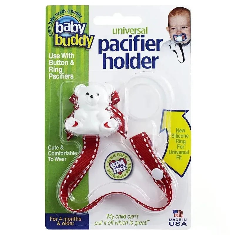 Baby Buddy – Universal Pacifier Holder, Red