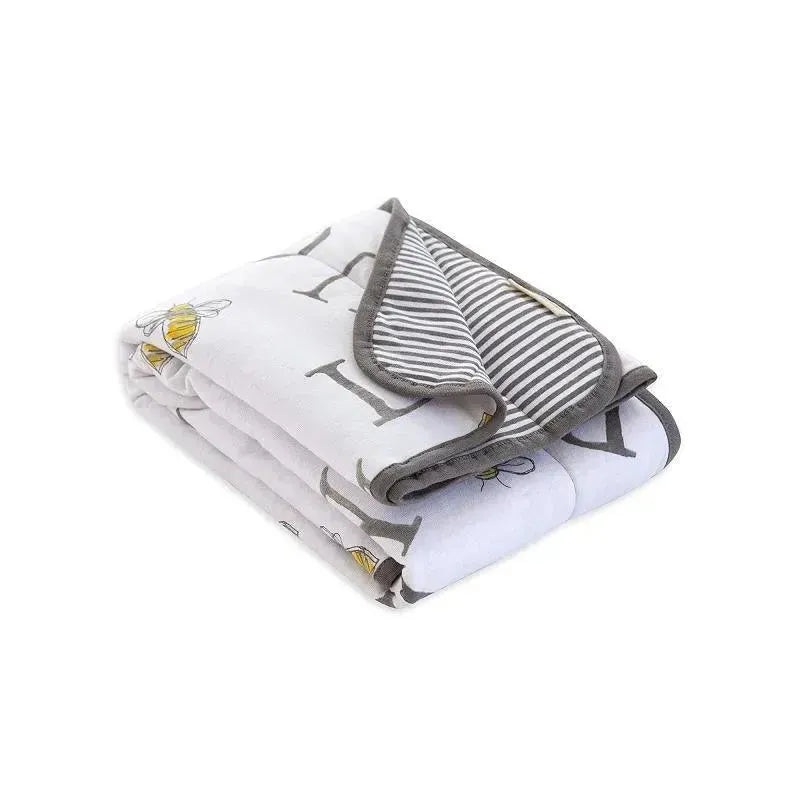Burts Bees 100% Organic Cotton Reversible ABC Baby Blanket