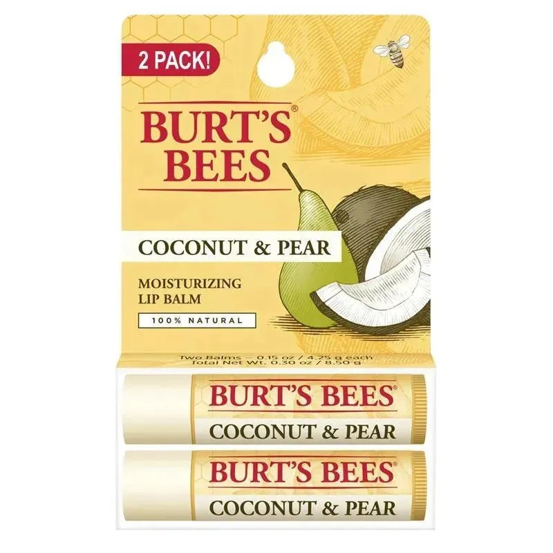 Burts Bees – 2Pk Lip Balm Coconut & Pear