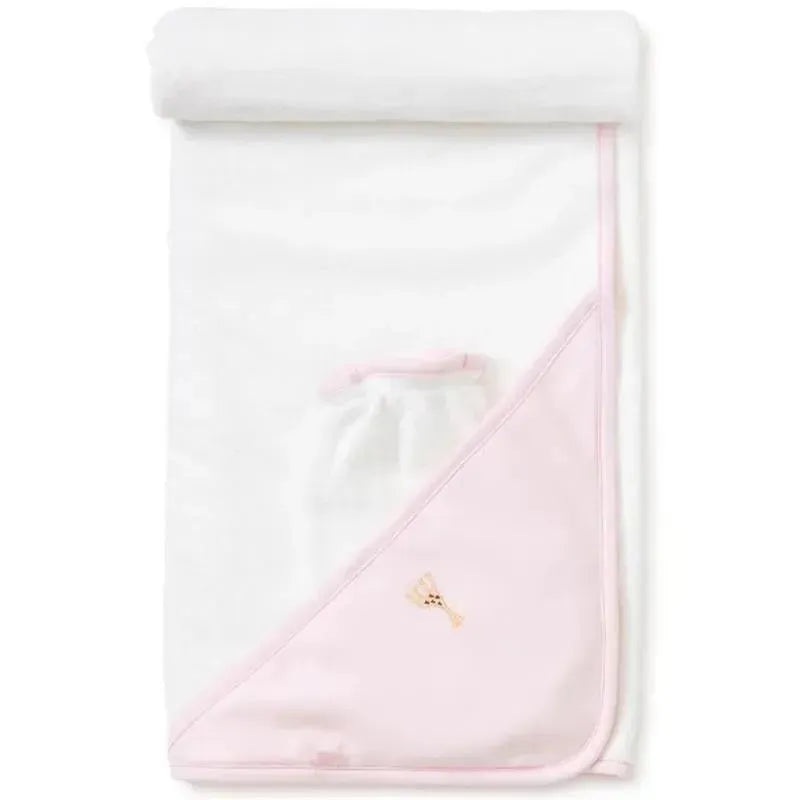 Kissy Kissy – Sophie La Girafe Hooded Towel & Mitt Set, Pink
