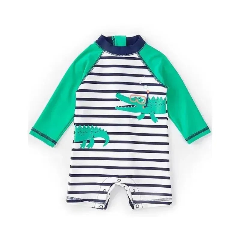 Little Me – Gator Long Sleeve Rashguard Suit