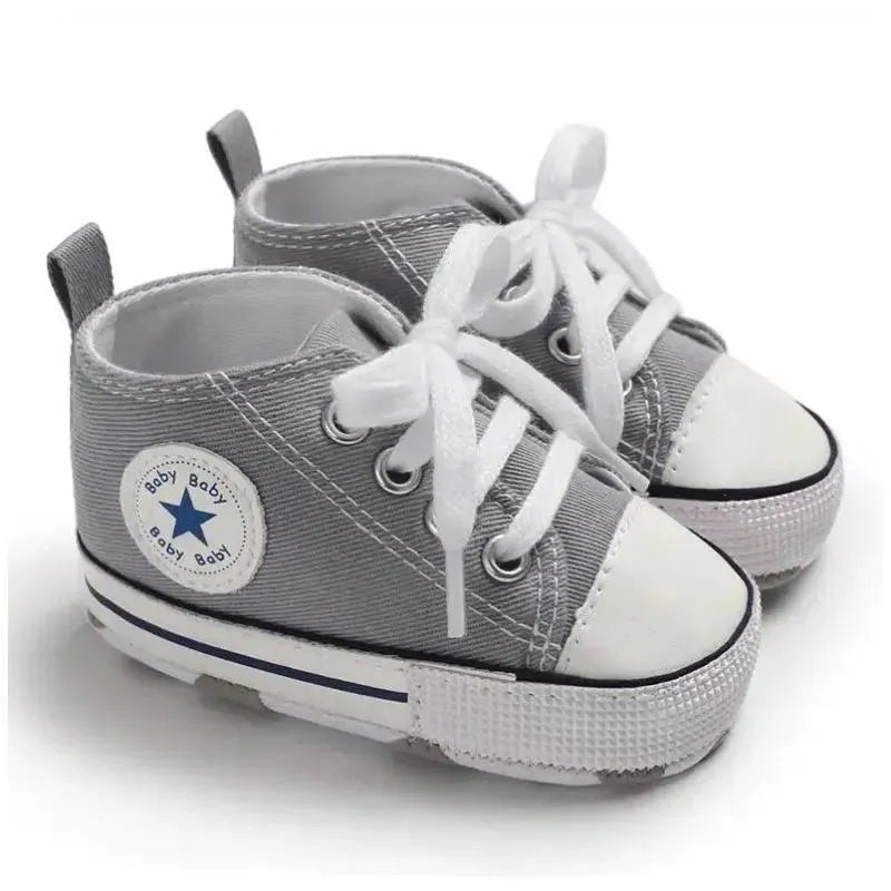 Macrobaby – Baby Sneakers Soft Sole, Grey