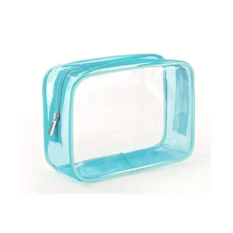 Macrobaby – Clear Zipper Pencil Storage Bag, Blue