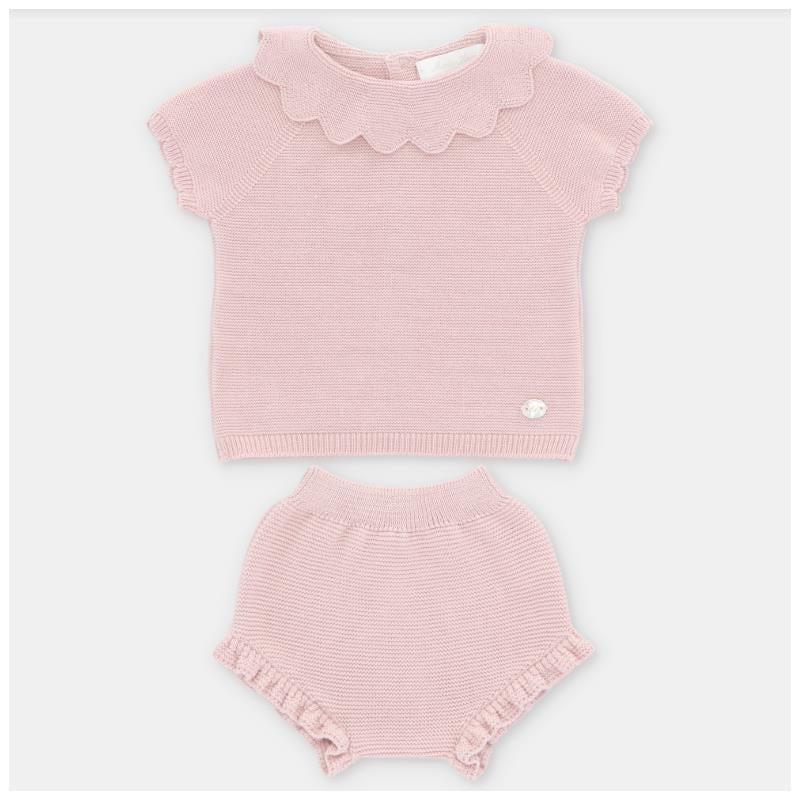Martin Aranda – 2Pk Baby Girl Sweater & Knit Bloomer Set Catania, Lavanda