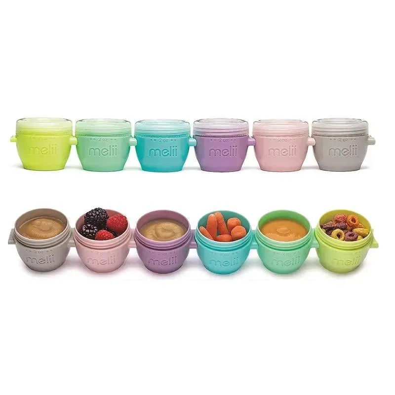 Melii – 2Oz Snap & Go Baby Food Storage Containers with lids