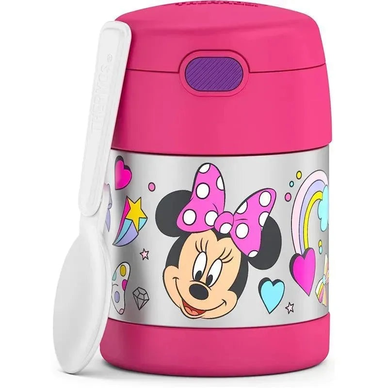 THERMOS – 10Oz Stainless Steel Insulated Food Jar with Spoon, Preschool Minnie