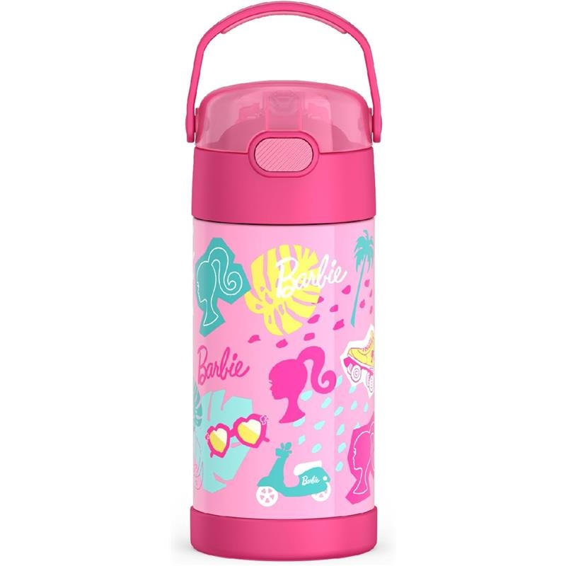 THERMOS – 12Oz Stainless Steel Insulated Straw Bottle, Barbie